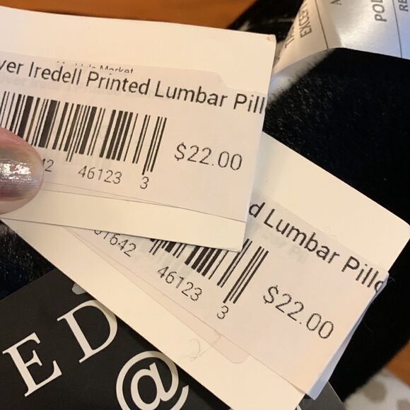 Edie@Home 12X20 pair of lumbar pillows.  Precious metals collection price FIRM - Picture 7 of 7